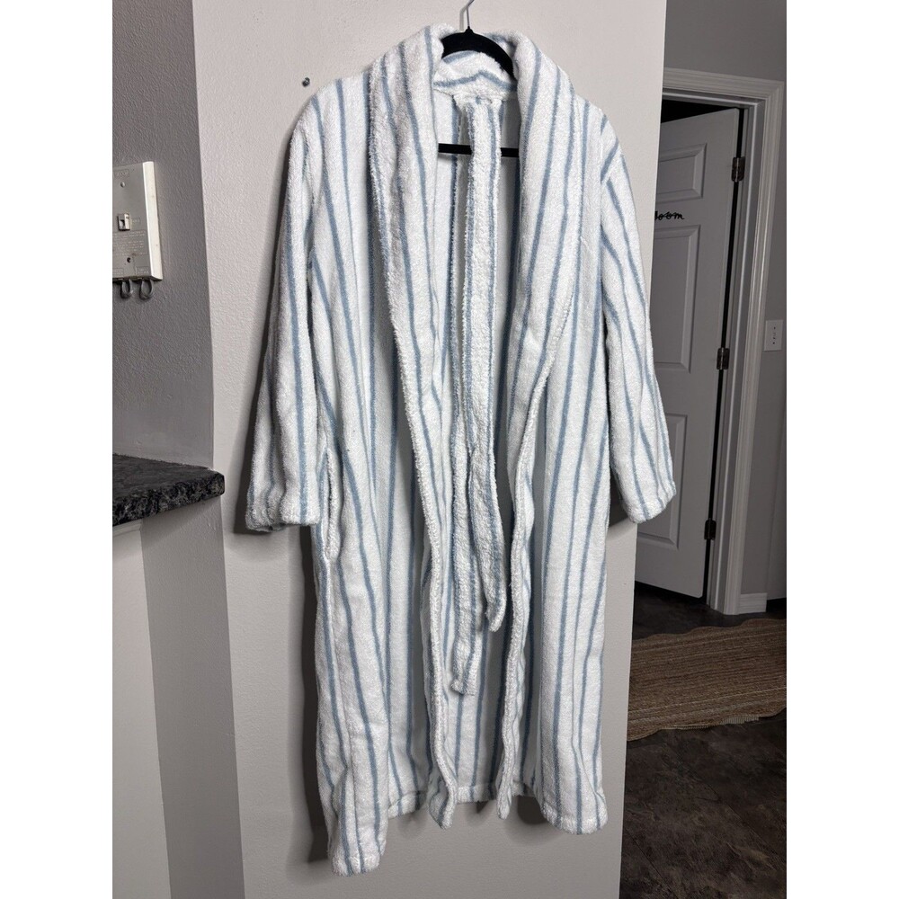 Serena And Lily Sonoma Turkish Cotton Bathrobe Terry White Size S